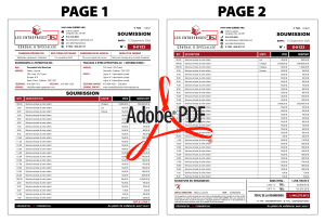 PDF | SOUMISSION - SUR 2 PAGES | # P-M3CT08-18