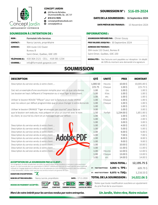 PDF | SOUMISSION | # P-M5CT09-7