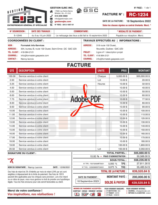 PDF | FACTURE | # P-M3CT16-1